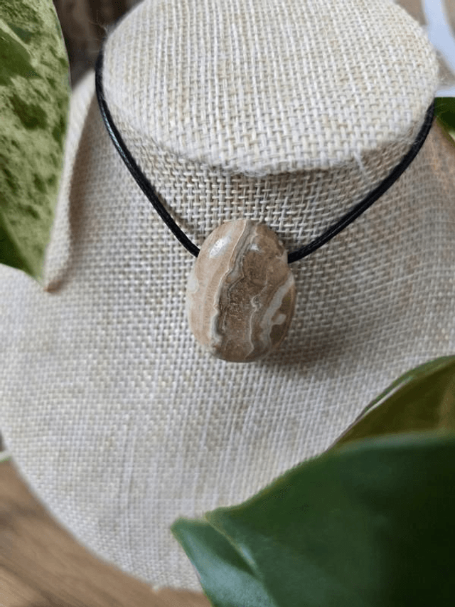 Aragonite - Pendentif pierre percée (Qualité A)
