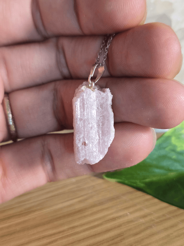 Pendentif Tourmaline Rose brute