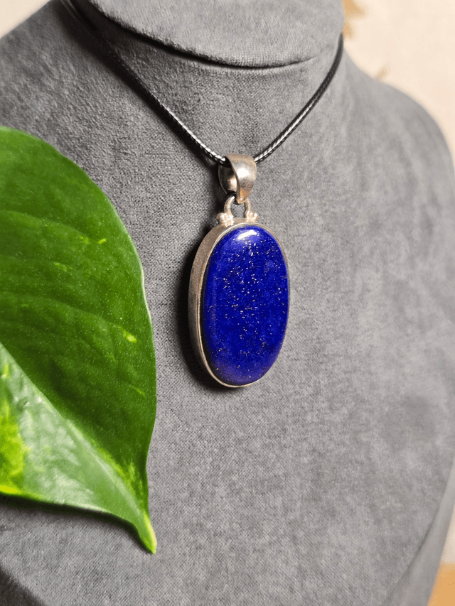 Pendentif Lapis Lazuli et argent 925 (Qualité AA+)