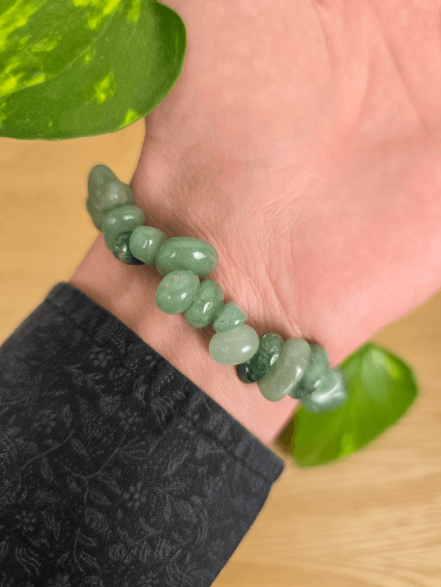 Aventurine verte - Bracelet perles en pépites 