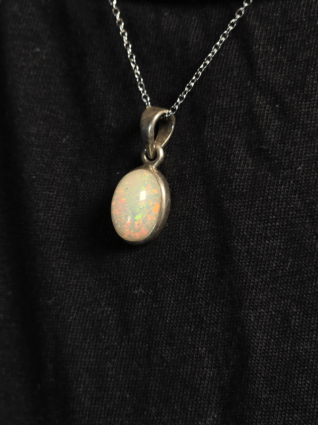 Pendentif Opale Welo n°1, argent 925 