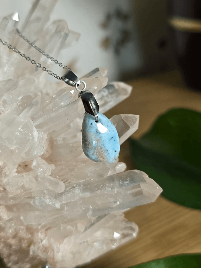 Pendentif en Larimar (Qualité A+), sans cerclage