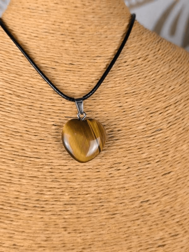 Oeil de Tigre - Pendentif Cœur 