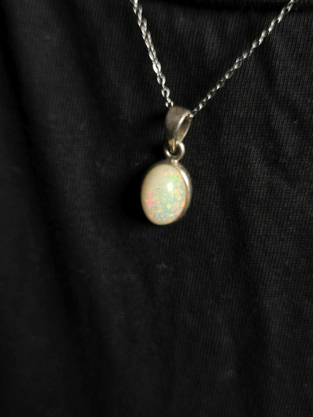 Pendentif Opale Welo n°1, argent 925 