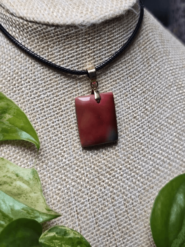 Jaspe Mokaïte - Pendentif petit format, carré