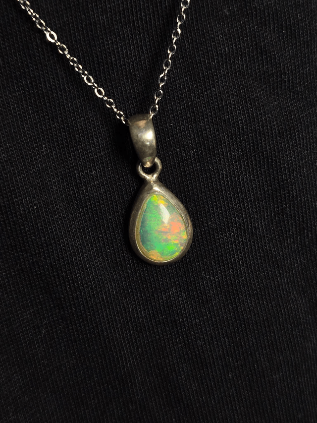 Pendentif Opale Welo n°3, argent 925