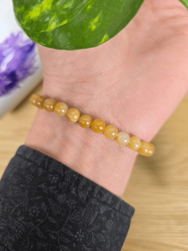 Aventurine Jaune - Bracelet avec perles de 6 mm