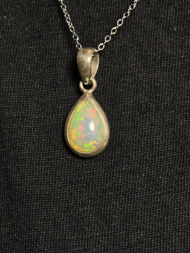 Pendentif Opale Welo n°3, argent 925
