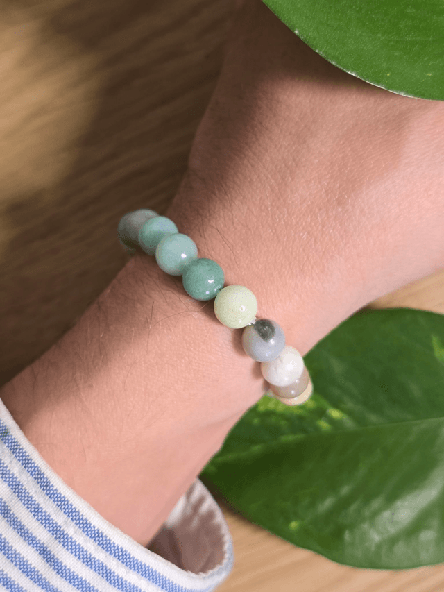 Amazonite multicolore - Bracelet avec perles de 8 mm