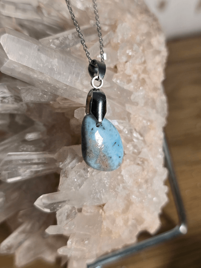 Pendentif en Larimar (Qualité A+), sans cerclage