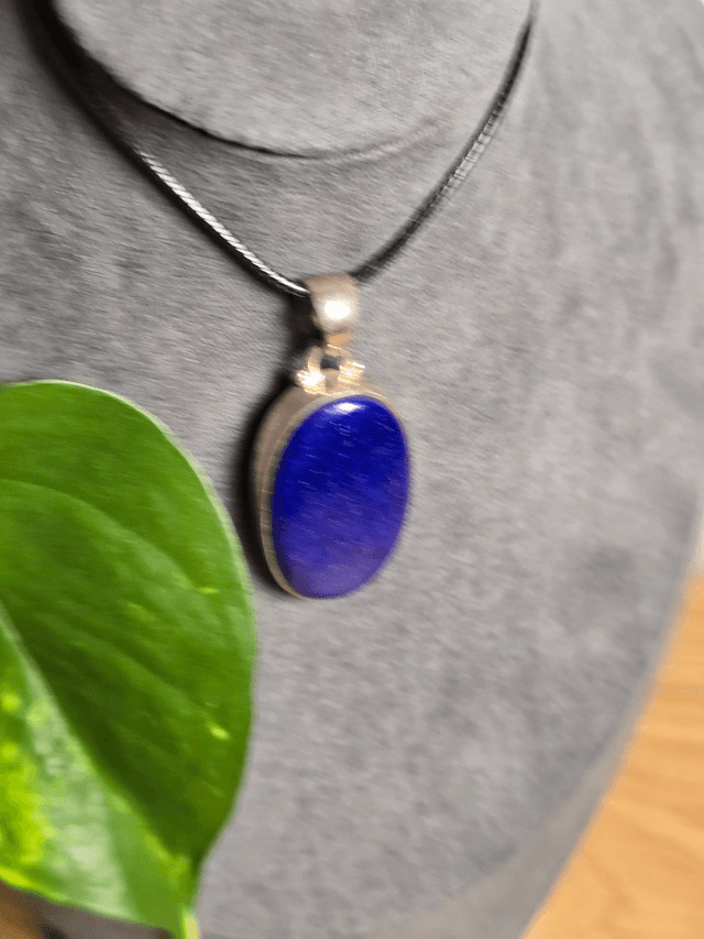 Pendentif Lapis Lazuli et argent 925 (Qualité AA+)