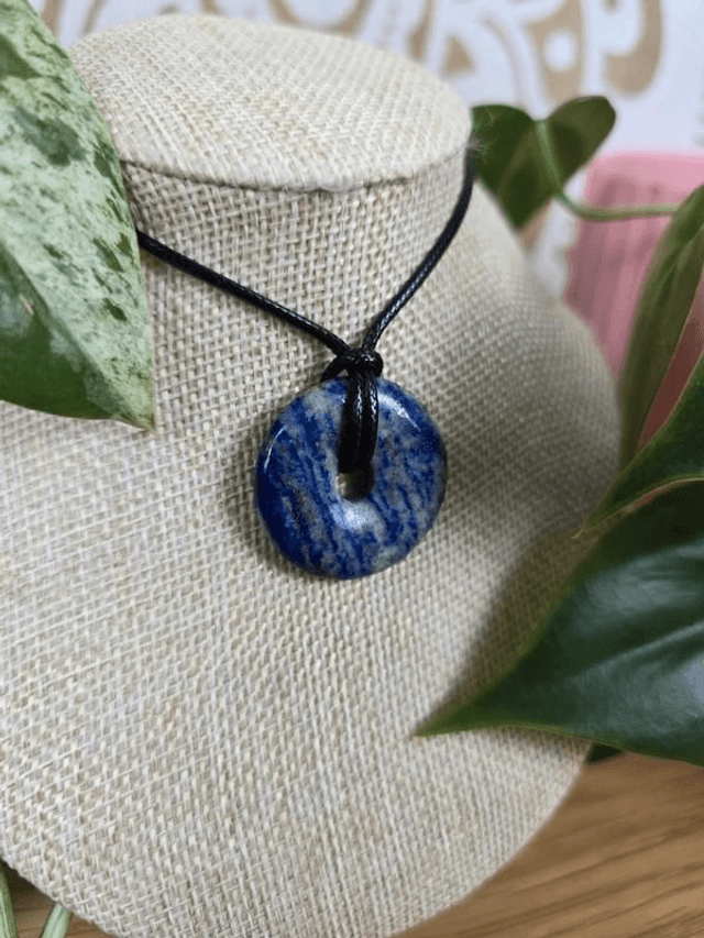Lapis-Lazuli - Pendentif "Donut", ou Pi Chinois