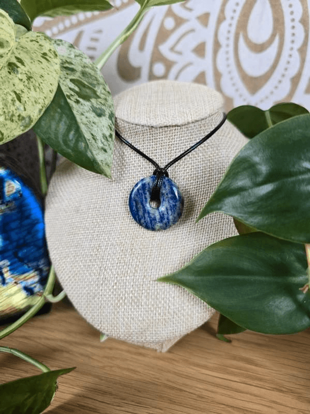 Lapis-Lazuli - Pendentif "Donut", ou Pi Chinois