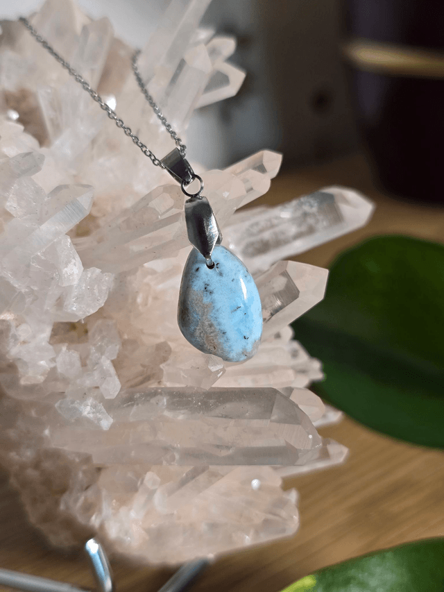Pendentif en Larimar (Qualité A+), sans cerclage