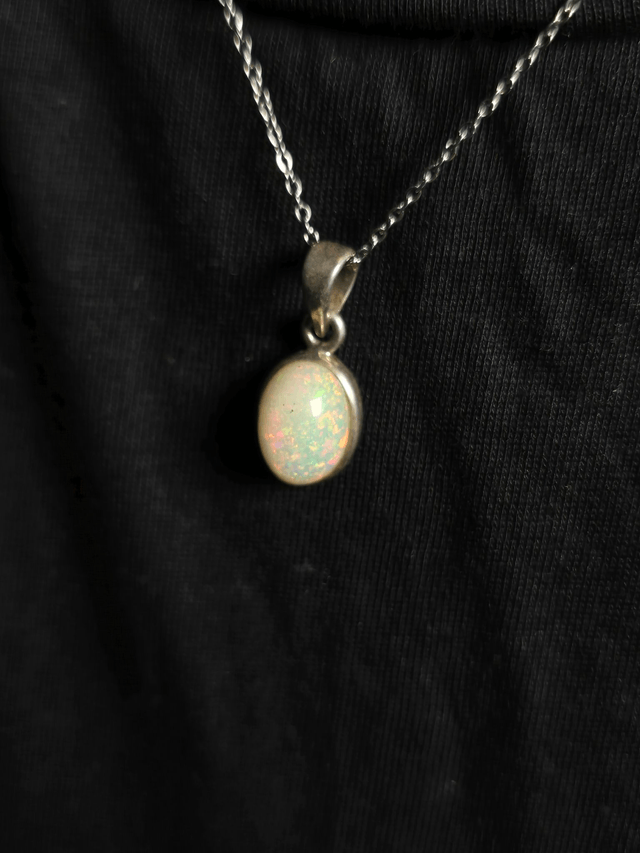 Pendentif Opale Welo n°1, argent 925 