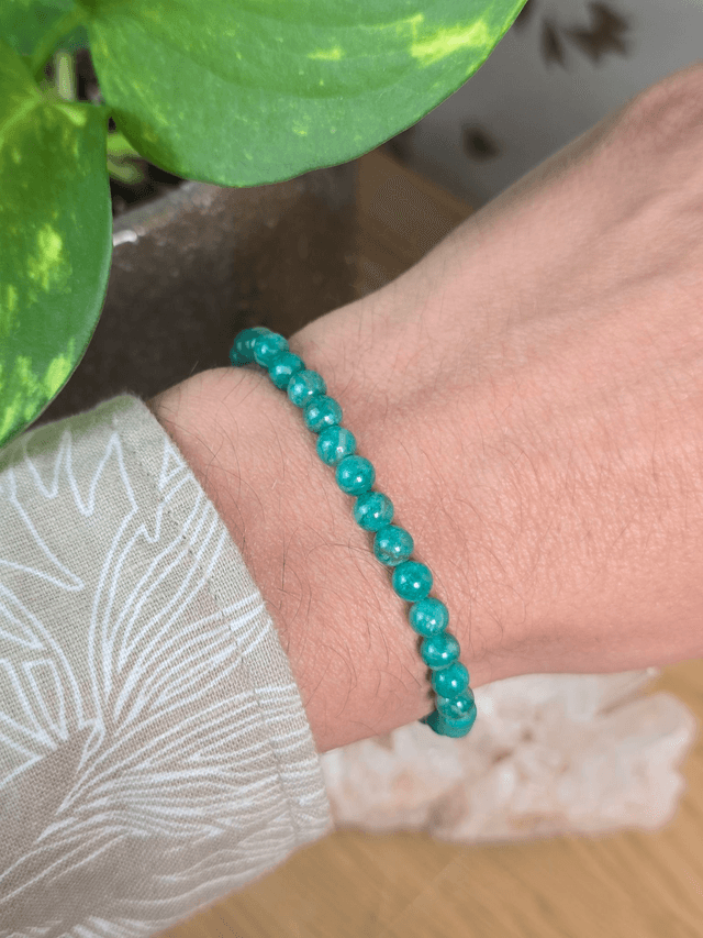 Amazonite de Russie - Bracelet avec perles de 6 mm