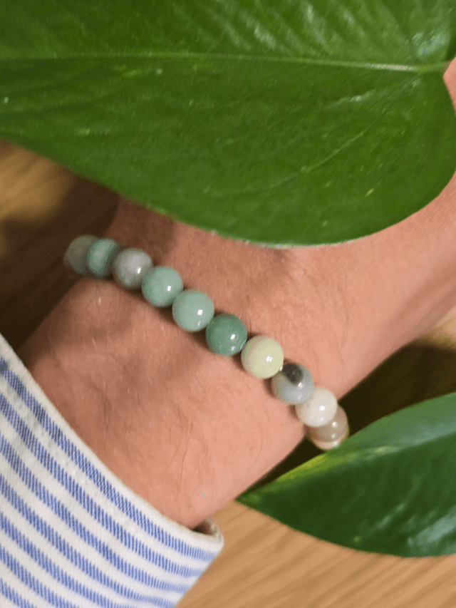 Amazonite multicolore - Bracelet avec perles de 8 mm