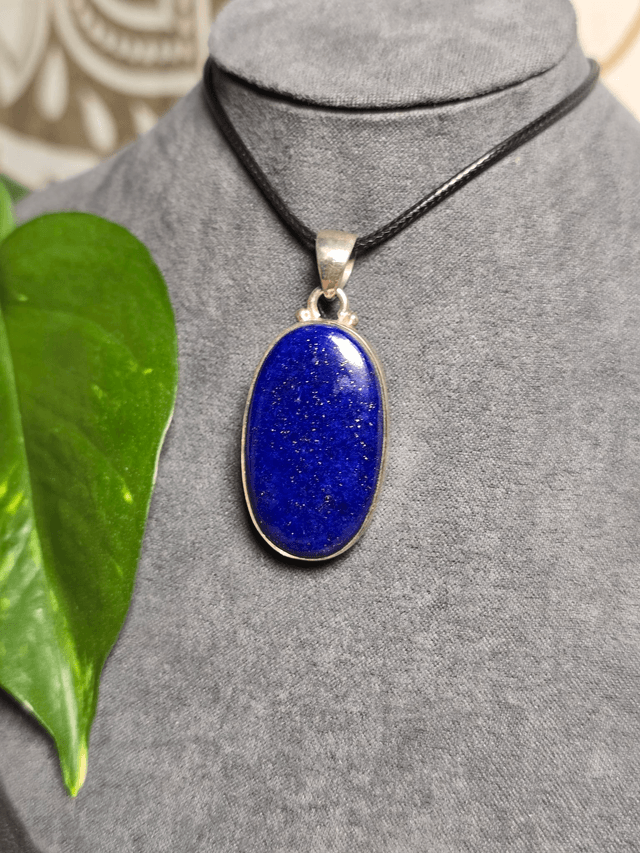 Pendentif Lapis Lazuli et argent 925 (Qualité AA+)