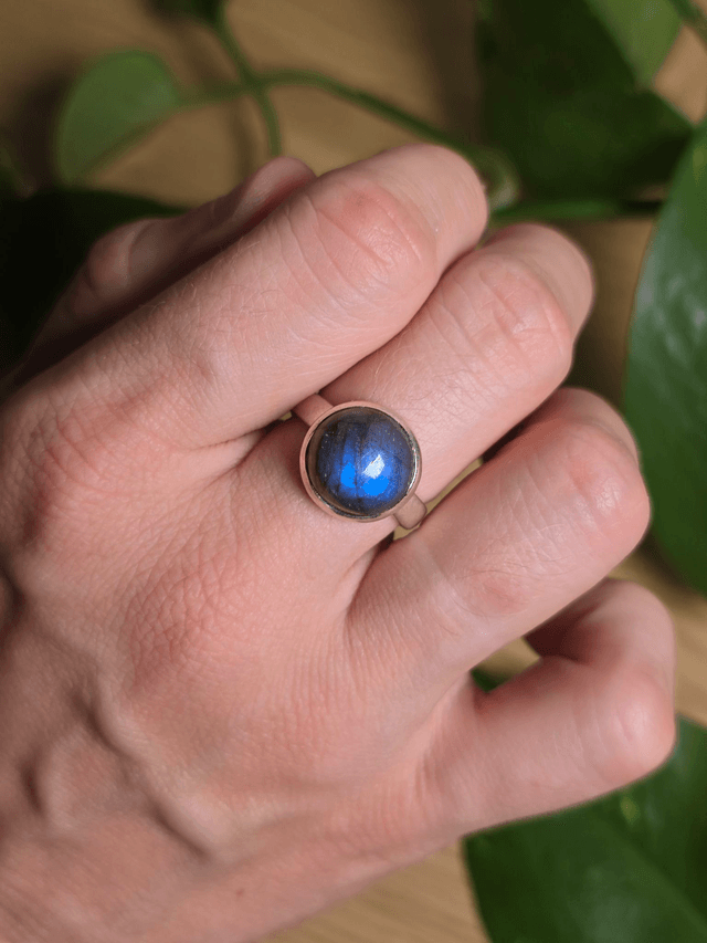 Bague Labradorite argent 925 (Qualité AA)