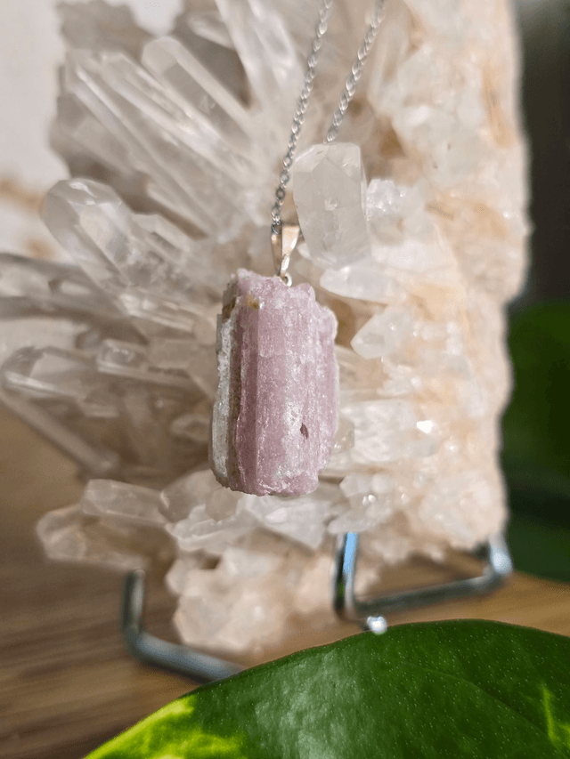 Pendentif Tourmaline Rose brute