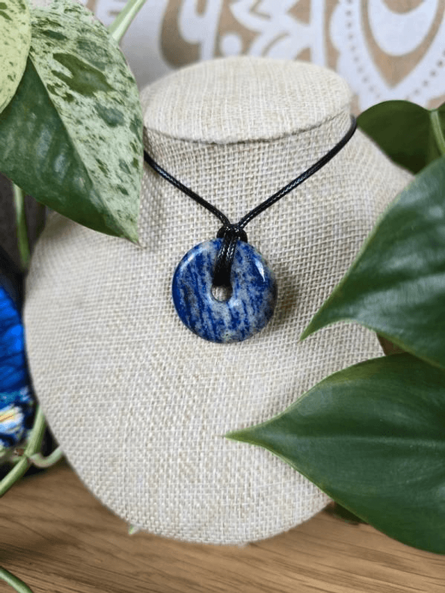 Lapis-Lazuli - Pendentif "Donut", ou Pi Chinois