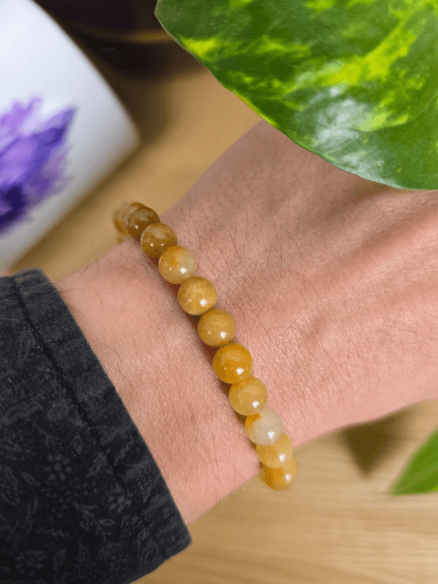 Aventurine Jaune - Bracelet avec perles de 6 mm