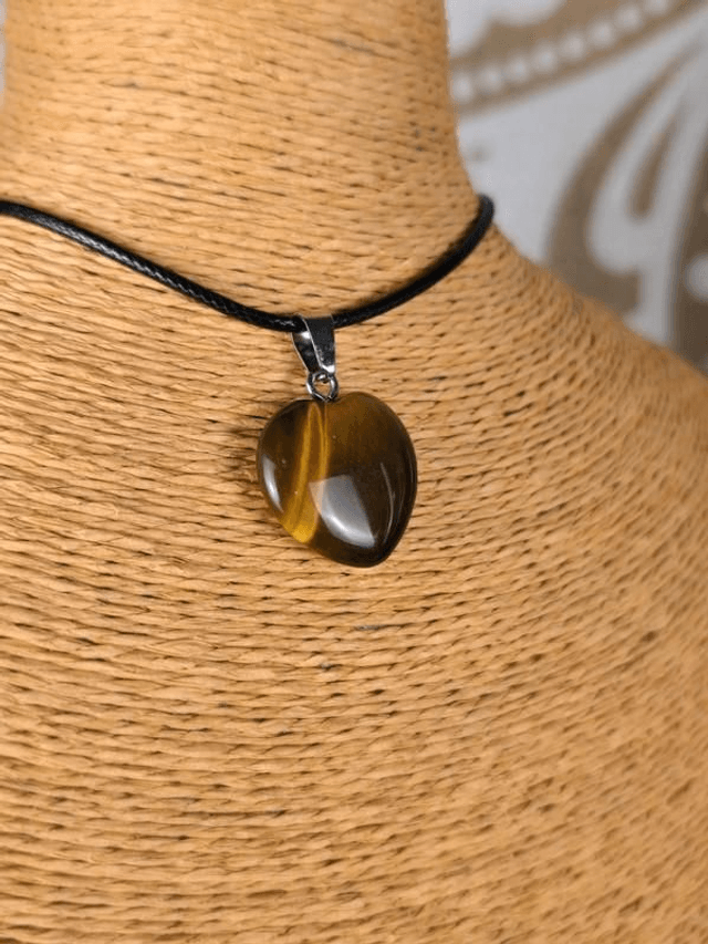 Oeil de Tigre - Pendentif Cœur 