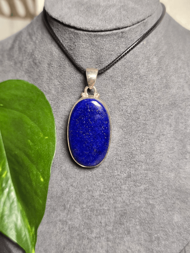 Pendentif Lapis Lazuli et argent 925 (Qualité AA+)