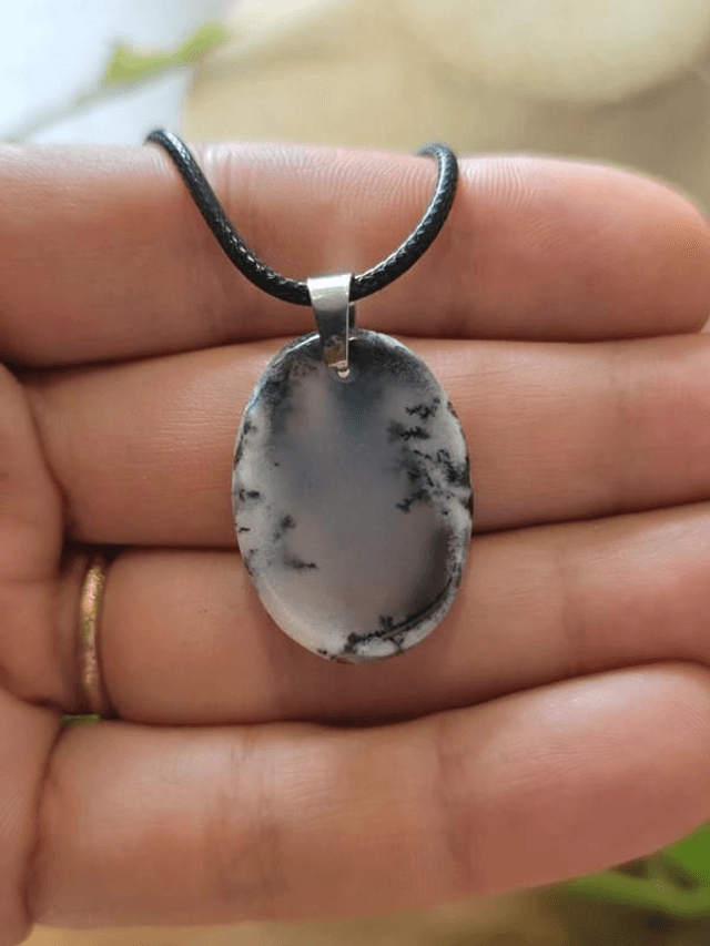 Agate Dendritique - Pendentif sans cerclage