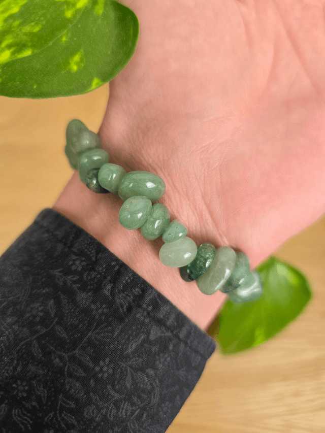 Aventurine verte - Bracelet perles en pépites 