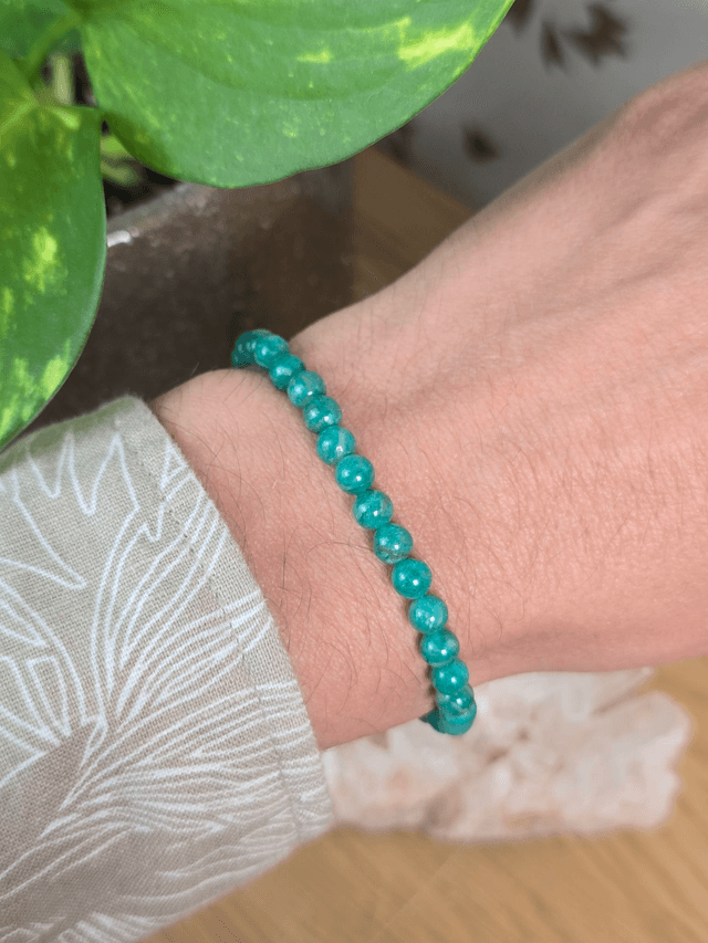 Amazonite de Russie - Bracelet avec perles de 6 mm
