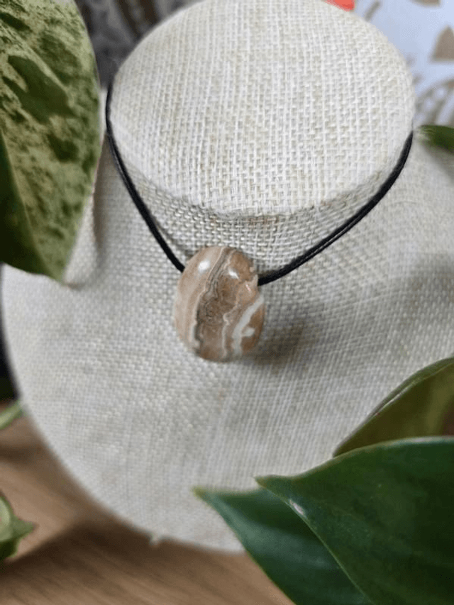 Aragonite - Pendentif pierre percée (Qualité A)