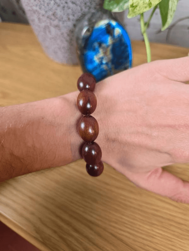 Bois de Santal - Bracelet avec perles ovales 
