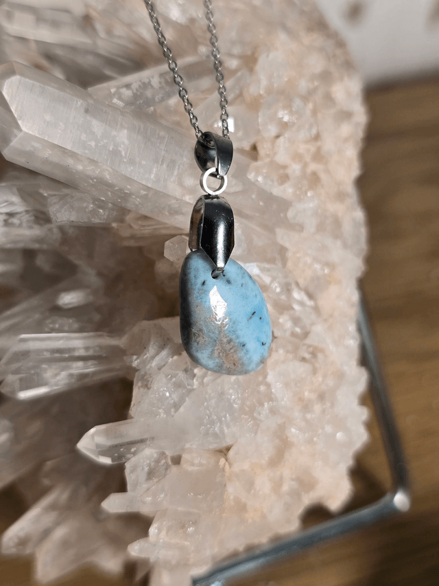 Pendentif en Larimar (Qualité A+), sans cerclage