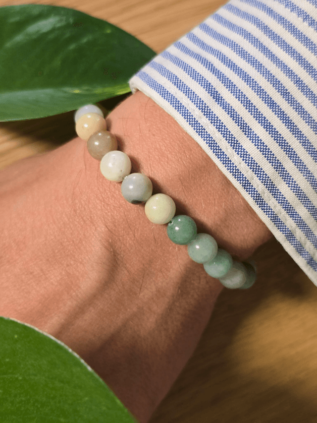 Amazonite multicolore - Bracelet avec perles de 8 mm
