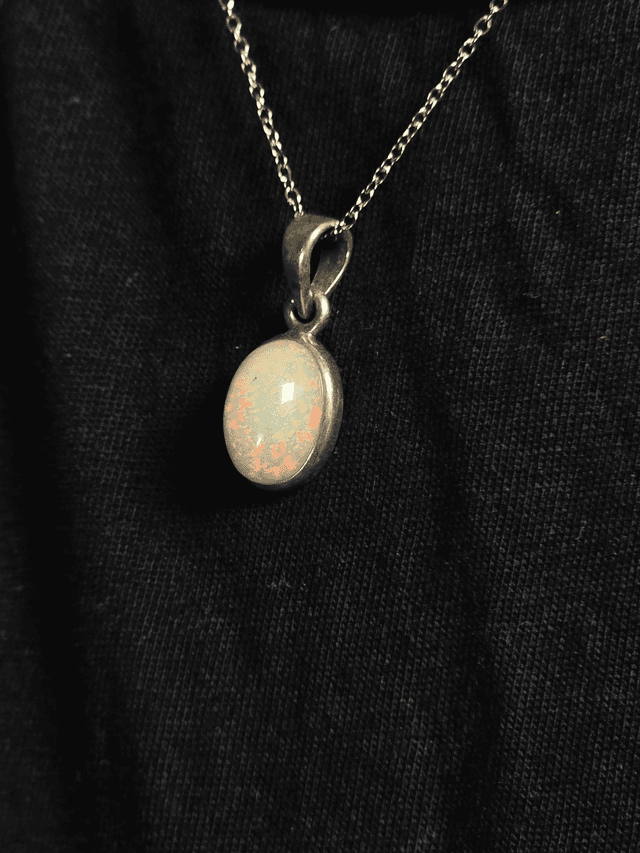 Pendentif Opale Welo n°1, argent 925 