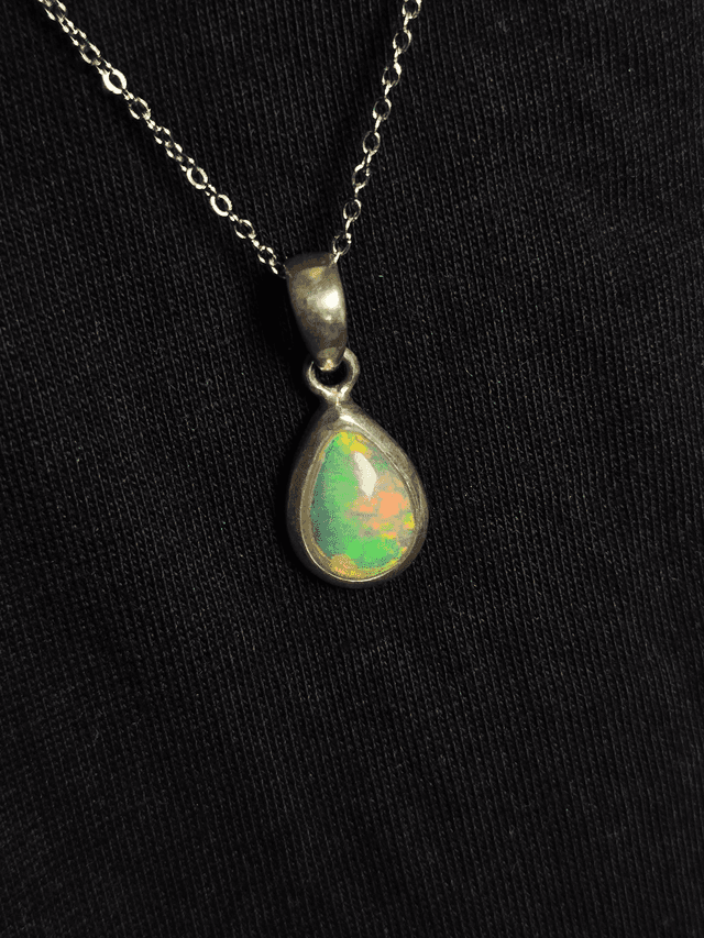 Pendentif Opale Welo n°3, argent 925