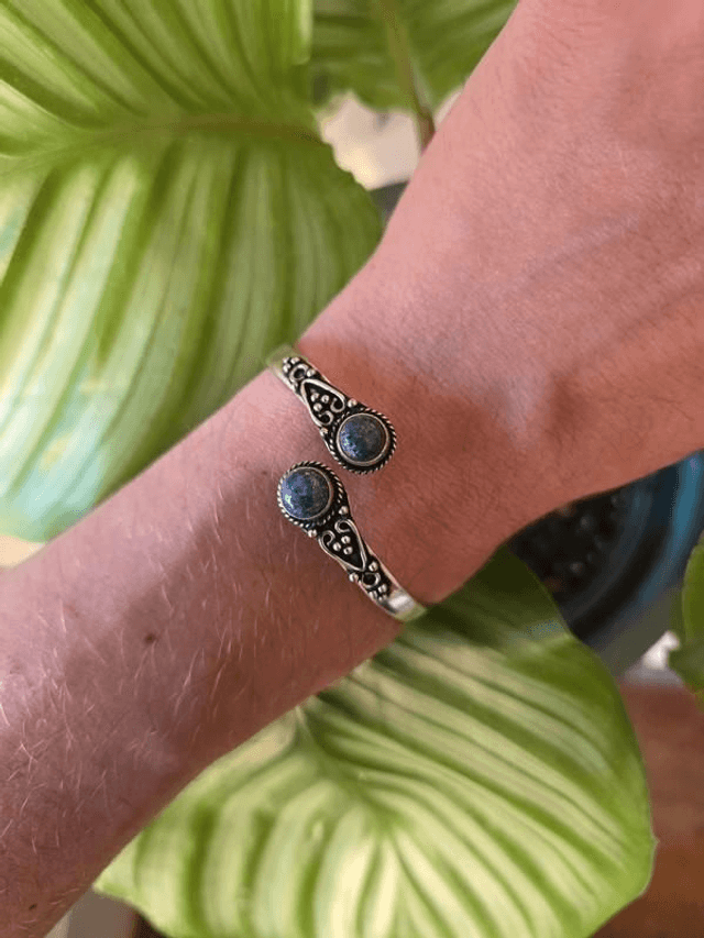 Lapis Lazuli - Bracelet jonc réglable 
