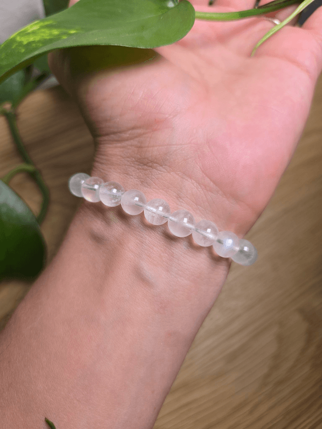 Pierre de Lune - Bracelet avec perles de 8 mm 