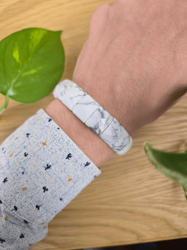 Howlite - Bracelet avec perles originales