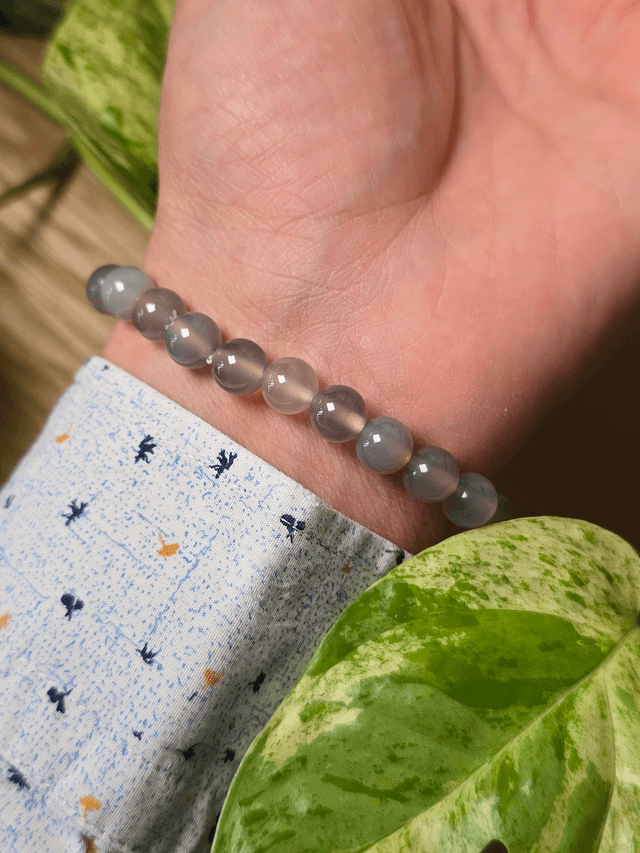 Agate Botswana - Bracelet avec perles de 8 mm